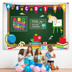 Lofaris Course Blackboard Photo Backdrop for Back to School
