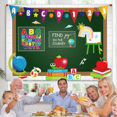 Lofaris Course Blackboard Photo Backdrop for Back to School