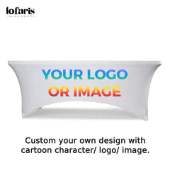 Lofaris Custom Printing Stretch Fit Table Cover for Event