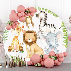 Round Twinkle Star Themed Birthday Backdrop For Boy
