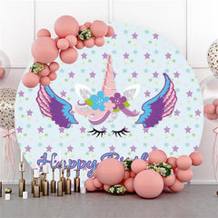 Simple Pink Love White Circle Happy Valentines Day