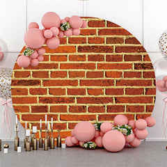 Round Floral Glitter Wooden Adorable Sweet Wedding Backdrop