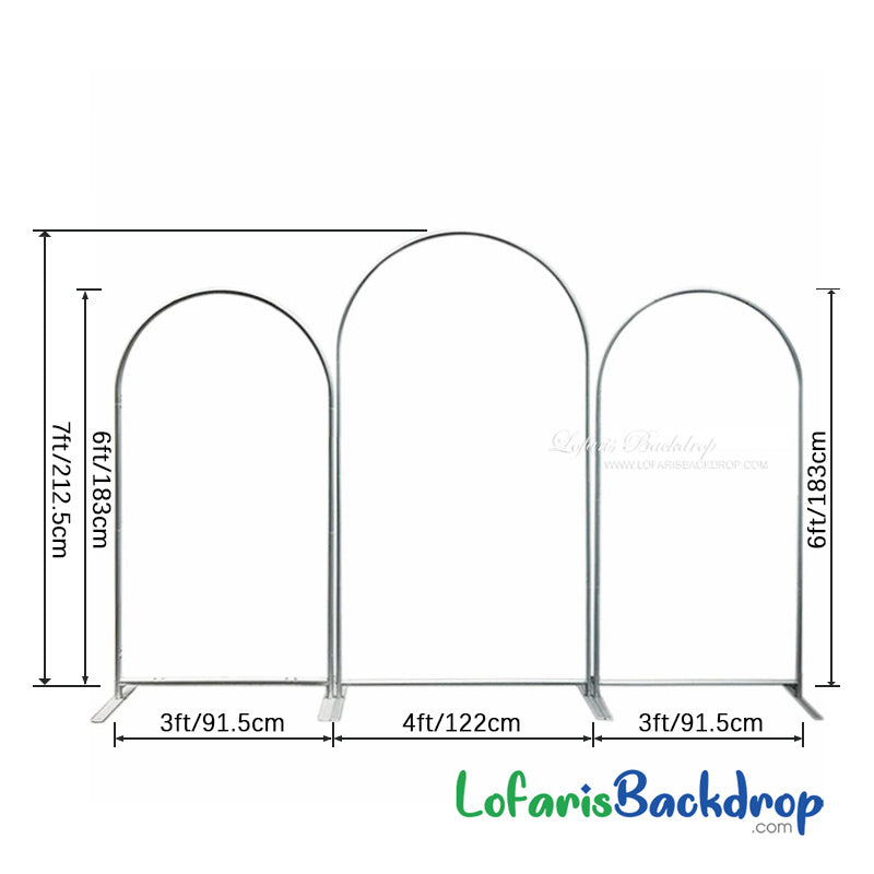 Lofaris Deep And Light Blue Combination Arch Backdrop Set