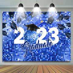 Lofaris Disco Bokeh Fallen Hats Graduate 2023 Backdrop