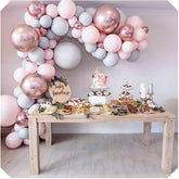 Lofaris Pink Diy 169 Pack Balloon Arch Kit | Party Decorations - Grey | Rose Gold