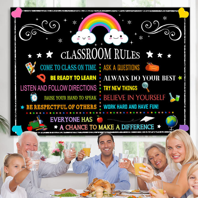 Lofaris Dream Big Educational Back to School Backdrop for Photo