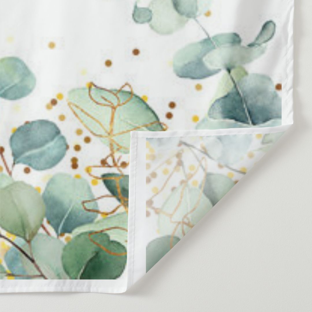 Lofaris Elegant Simple Leaves Happy Anniversary Backdrop