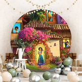 Lofaris Cartoon Party Round Backdrop For Birthday