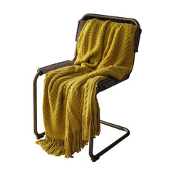 Lofaris Extra-Long Bed End Towel Blanket Retro Sofa