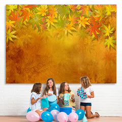 Lofaris Fall Yellow Leaves Painting Photo Backdrop for Autumn