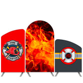 Lofaris Fighter Theme Black Red Birthday Party Arch Backdrop Kit