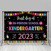 Lofaris First Day of Kindergarten Classroom Backdrop for Photo