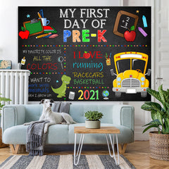 Lofaris First Day of Pre-Kindergarten Photo Backdrop for Boys