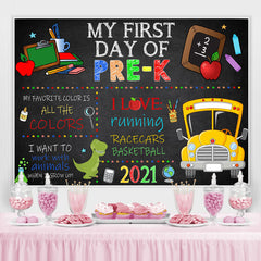 Lofaris First Day of Pre-Kindergarten Photo Backdrop for Boys
