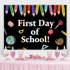 Lofaris First Day of School Blackboard Back to Backdrop