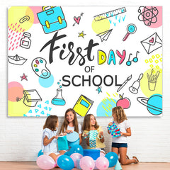 Lofaris First Day of School Classroom Kids Photoshoot Backdrop