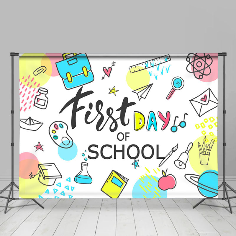 Lofaris First Day of School Classroom Kids Photoshoot Backdrop