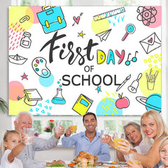 Lofaris First Day of School Classroom Kids Photoshoot Backdrop