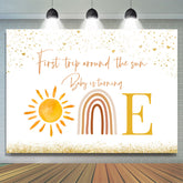 Lofaris First Trip Around The Sun Happy 1St Birthday Backdrop