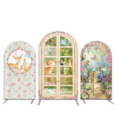 Lofaris Floral Animals Garden Birthday Party Arch Backdrop Kit