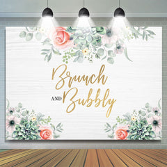 Lofaris Floral Brunch And Bubbly Spring Party Holiday Backdrop