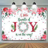 Lofaris Floral Bundle Of Joy Is On The Way Baby Shower Backdrop