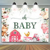 Lofaris Floral Farm Cowboy Themed Baby Shower Backdrop