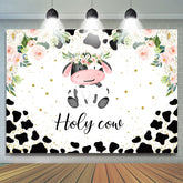 Lofaris Floral Holy Cow Sweet Animal Backdrop For Event