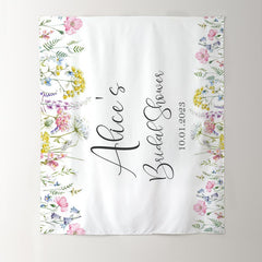 Lofaris Floral Lovely Butterfly Theme Bridal Shower Backdrop For Wedding