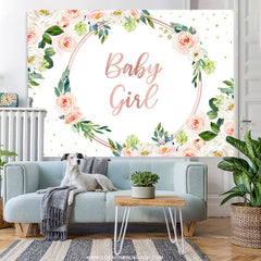 Lofaris Floral Rose Gold Lovely Spring Baby Shower Backdrop