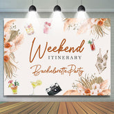Lofaris Floral Weekend Itinerary Bachelor Party Backdrop