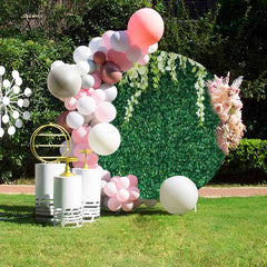 Lofaris Green Leaves Round Backdrop Cover for Photography