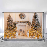 Lofaris Four Piece Christmas Tree Glitter Backdrop