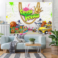 Lofaris Fresh Prince Graffiti Wall Happy Birthday Backdorp