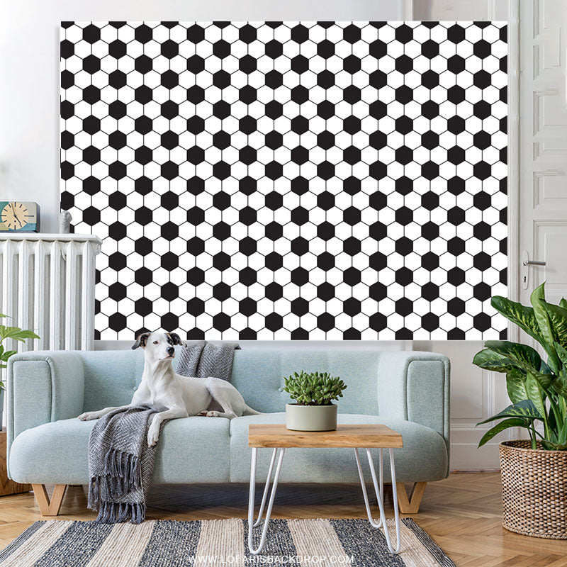 Lofaris Full Of Football Theme Happy Birthday Backdrop For Boy