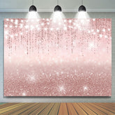 Lofaris Glitter And Pink Simple Theme Happy Birthday Backdrop
