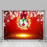 Lofaris Glitter Ball White Snowflake Winter Backdrop For Party