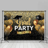 Lofaris Glitter Balloon Ribbon Grad Party For 2023 Backdrop