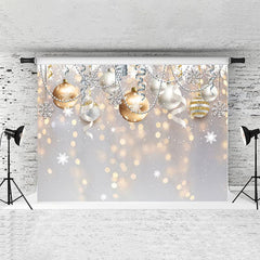 Lofaris Glitter Bokeh Halos Ball Christmas Backdrop for Winter