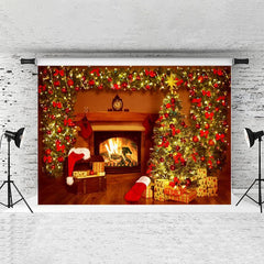 Lofaris Glitter Chrismas Tree Decoration Backdrop For Party