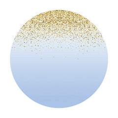 Lofaris Glitter Dots And Dark Blue Circle Birthday Backdrop