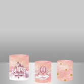 Lofaris Glitter Dream Castle Backdrop Plinth Cylinder Cover Kit