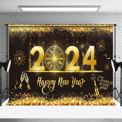 Lofaris UK Glitter Golden Sequins Countdown New Year Backdrop