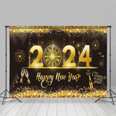 Lofaris UK Glitter Golden Sequins Countdown New Year Backdrop