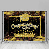Lofaris Glitter Ribbon Class Of 2023 Graduation Backdrop