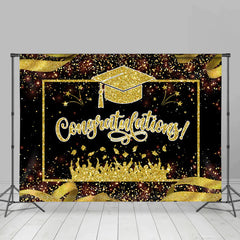 Lofaris Glitter Ribbon Class Of 2023 Graduation Backdrop