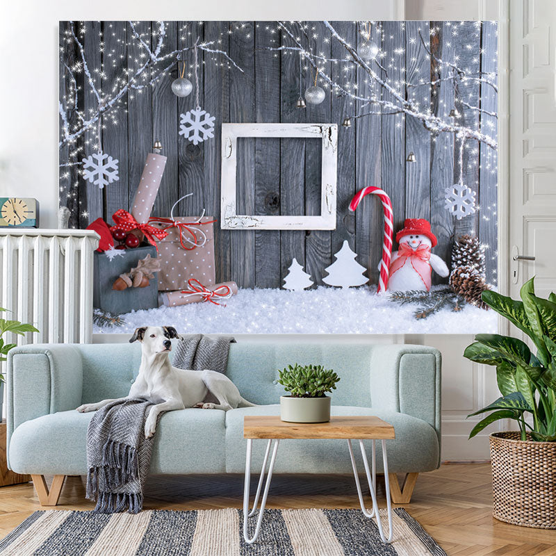 Lofaris Glitter Tree Snowflake Christmas Backdrop For Party