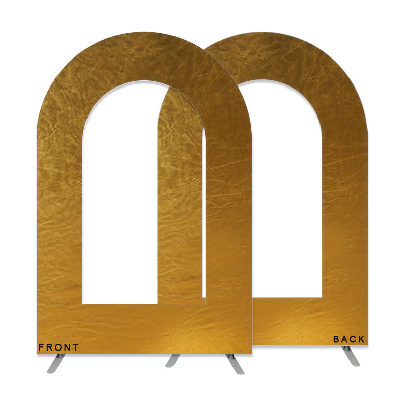 Lofaris Gold Bling Spandex Open Arch Backdrop Cover For Party