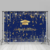 Lofaris Gold Bright Star 2022 Congratulation Dark Blue Backdrop