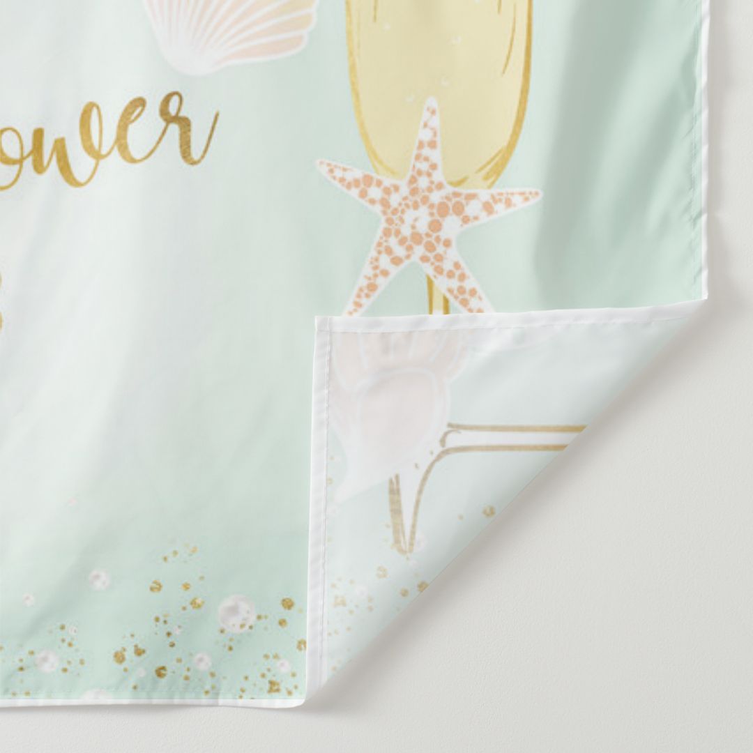 Lofaris Gold Champagne Brunch Bubbly Bridal Shower Backdrop